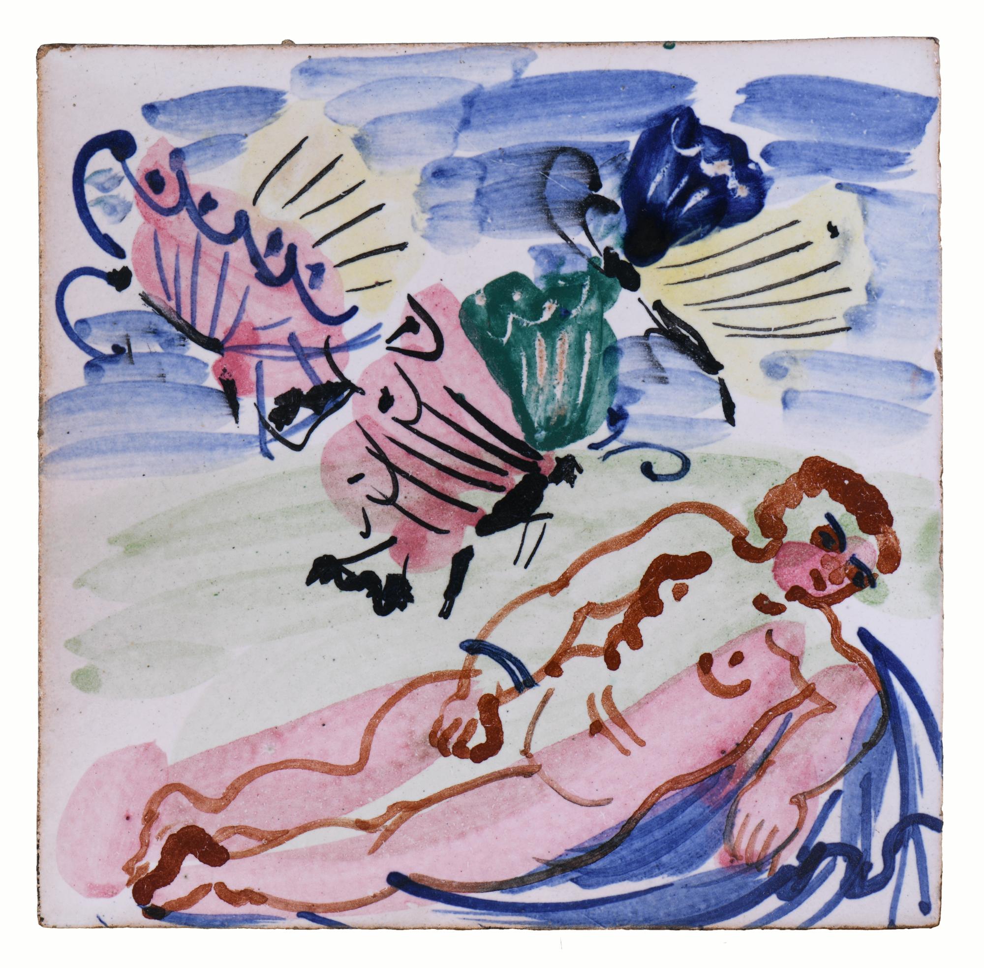 Nu aux papillons, Raoul Dufy, Josep Llorens Artigas, vers 1950-1930 ©ADAGP 2024 